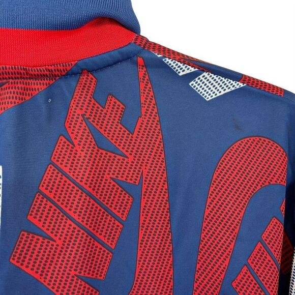 Nike Full Zip Patriotic Long Sleeve Jacket Red White and Blue Size Medium - Picture 7 of 11